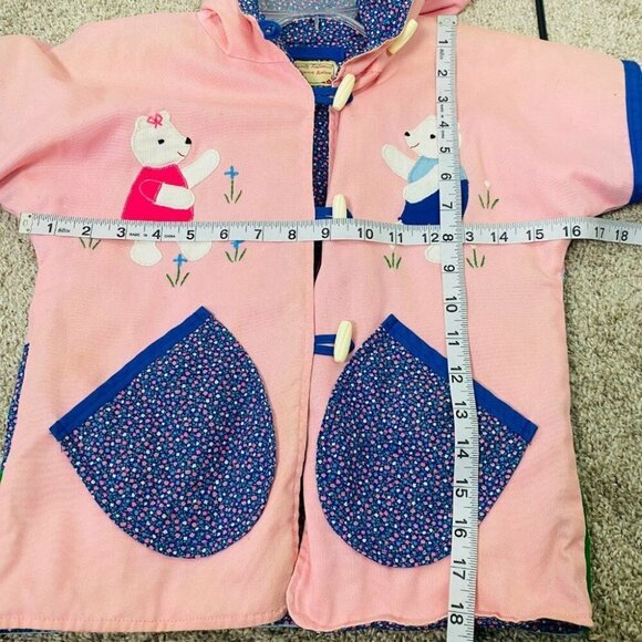 Girls Vintage Handmade in USA Jacket Bears Sz 5 / 6  Specially Fashioned - Picture 7 of 12